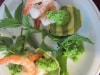 Shrimp with Pea puree 002